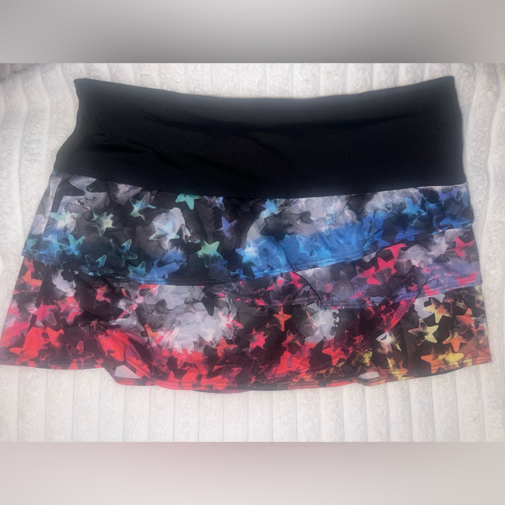 Lucky in Love colorful tennis skirt size Small